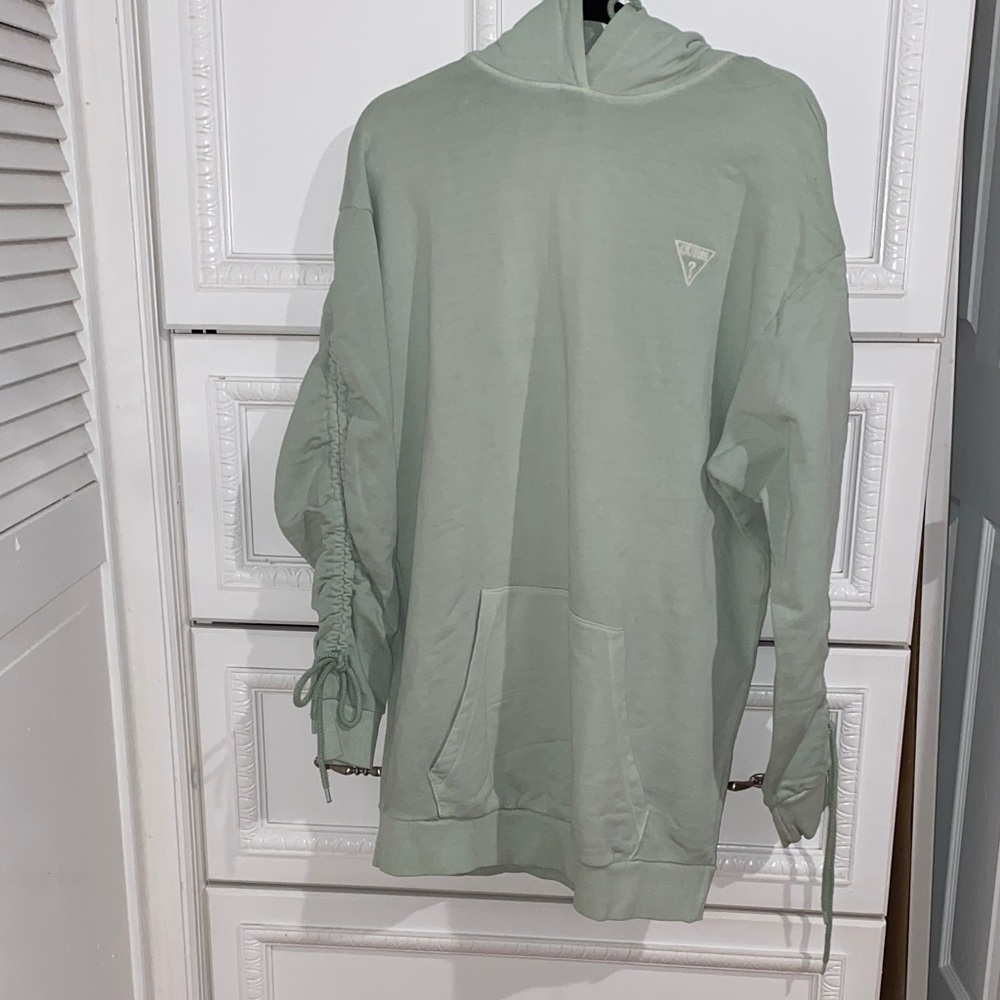 Guess Sage Green Hoodie with Back Print